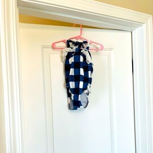 Janie & Jack gingham swimsuit